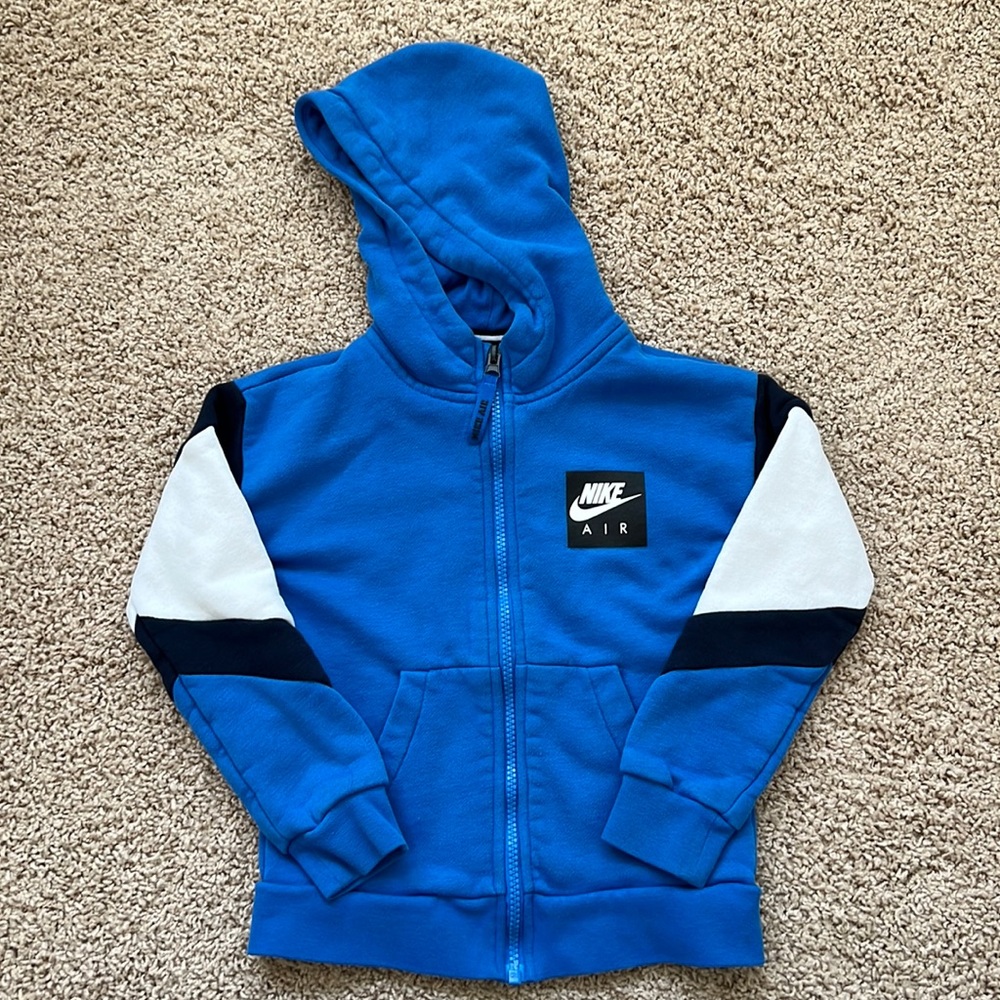 Nike Air zip hoodie, Blue, size XS, 3-4yrs